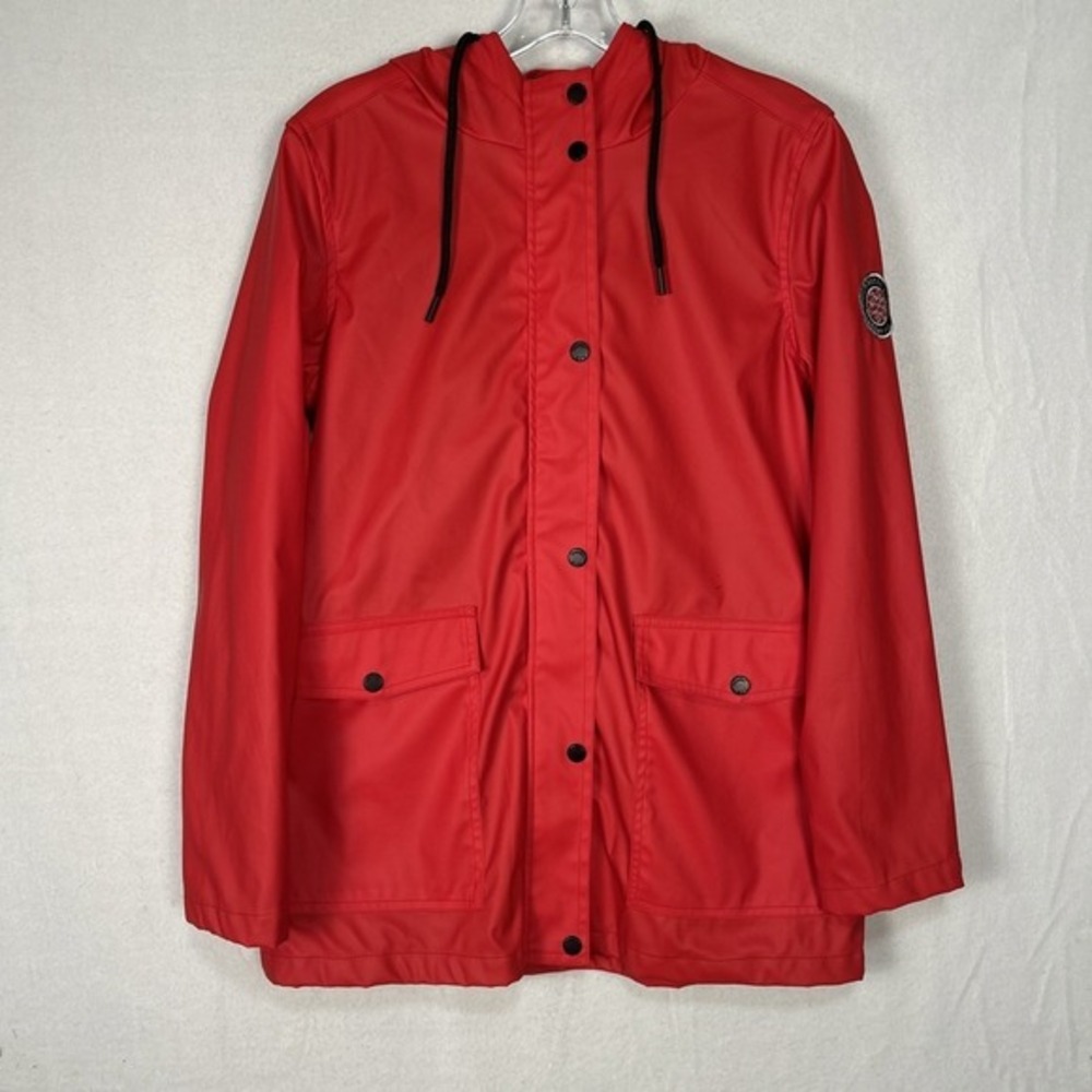 Womens Madden NYC Red Rain Coat‎ SIZE SMALL